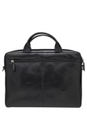 Dbramante1928 Amalienborg - skórzana torba z paskiem na ramię oraz kieszenią na laptop 15" (black)