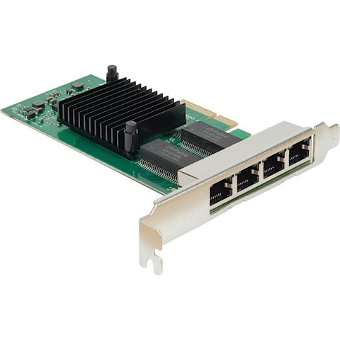 INTER-TECH Argus ST-7238 - Karta sieciowa Quad LAN Intel i350 Obliczanie sumy kontrolnej i segmentacji odciążenia VT-c VMDq SR-I