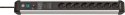 Listwa przeciwprzepięciowa Brennenstuhl 1391010800, aluminium (elok), czarna
