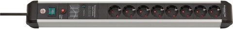 Listwa przeciwprzepięciowa Brennenstuhl 1391010800, aluminium (elok), czarna