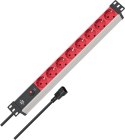 Listwa zasilająca Brennenstuhl Alu-Line 19" Steckdosenleiste 8-fach - 10A Sicherungsautomat und Kaltgerätestecker [19" Steckerle