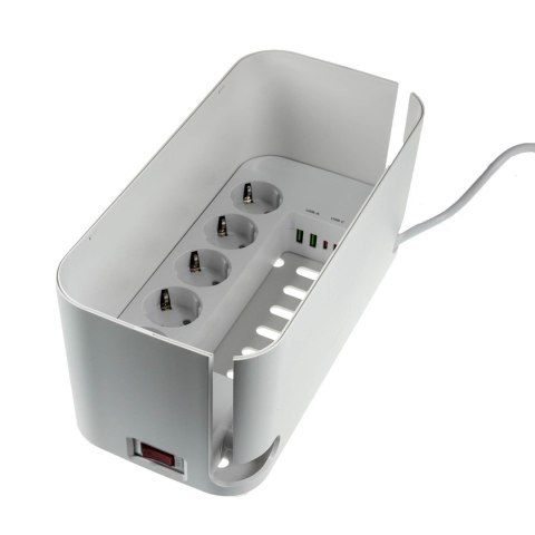 RealPower SteckdosenwĂĽrfel PowerBox 522 + 2xUSB-A / 2xUSB-C