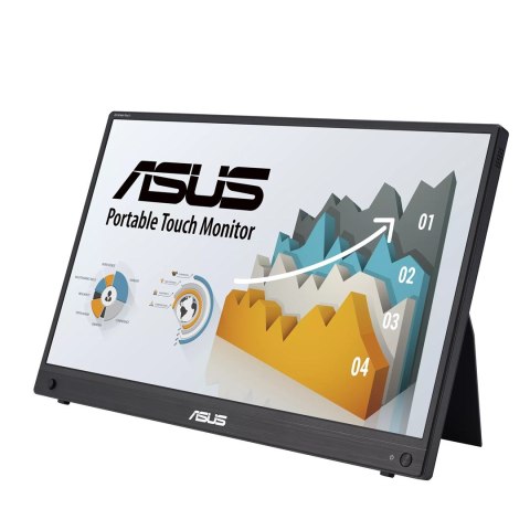 ASUS ZenScreen MB16AMTR monitor komputerowy 39,6 cm (15.6") 1920 x 1080 px Full HD LCD Ekran dotykowy Czarny
