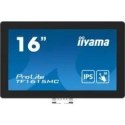 Iiyama ProLite TF1615MC-B1 monitor komputerowy 39,6 cm (15.6") 1920 x 1080 px Full HD Ekran dotykowy Czarny