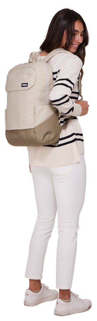 Thule | Lithos | Plecak 20L | Pasuje do rozmiaru 16" | Plecak na laptopa | Pelikan Szary/Wyblakły Khaki