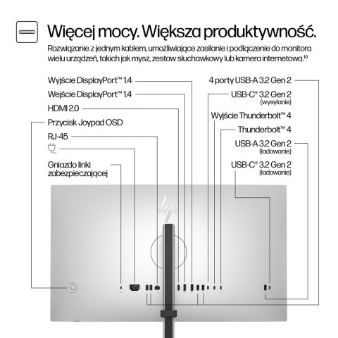 HP 27-calowy monitor seria 7 Pro 4K Thunderbolt 4 - 727pk