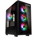 Kolink Observatory Y AMD SE ARGB Midi Tower Czarny, Przezroczysty