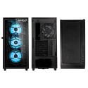 Kolink Observatory Y AMD SE ARGB Midi Tower Czarny, Przezroczysty