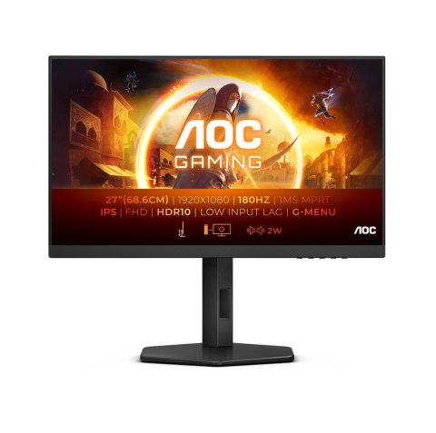 Monitor LCD 27" AOC G4 27G4X 1920x1080px Full HD LED Czarny, Szary