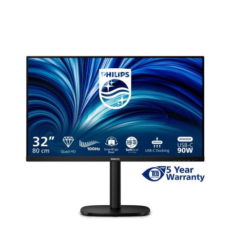 Monitor Philips 80.0cm (31.5") 32B2U3601 16:09 HDMI+DP+USB-C