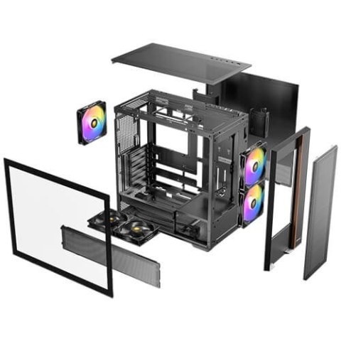 Antec FLUX REAR Midi Tower Czarny