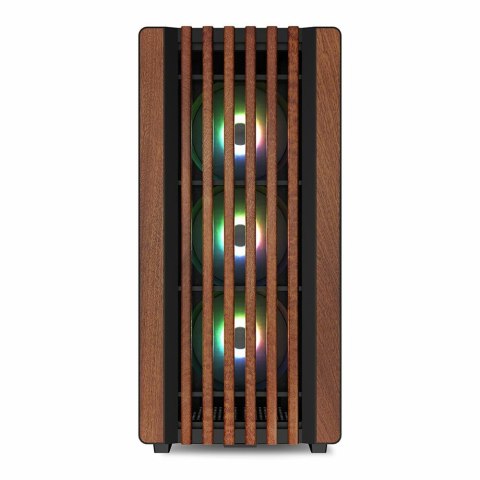 Sharkoon REBEL C70G RGB Full Tower Czarny, Drewno