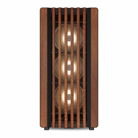 Sharkoon REBEL C70G RGB Full Tower Czarny, Drewno