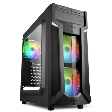 Sharkoon VG6-W RGB Midi Tower Czarny