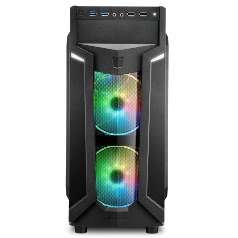 Sharkoon VG6-W RGB Midi Tower Czarny