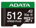 Karta pamięci MEMORY MICRO SDXC 512GB UHS-I ADATA UD512GUI3V30A2SP-RA1
