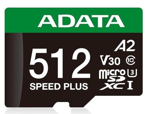Karta pamięci MEMORY MICRO SDXC 512GB UHS-I ADATA UD512GUI3V30A2SP-RA1