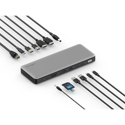 Kensington SD5760T - Stacja dokująca - USB-C / USB4 / Thunderbolt 3 / Thunderbolt 4 - 2 x HDMI, Thunderbolt - GigE