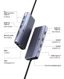 ICY BOX IB-DK4062-CPD Przewodowa USB 3.2 Gen 1 (3.1 Gen 1) Type-C Antracyt