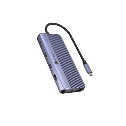 ICY BOX IB-DK4062-CPD Przewodowa USB 3.2 Gen 1 (3.1 Gen 1) Type-C Antracyt