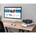 Manhattan 102766 ładowarka do urządzeń przenośnych Telefon komórkowy, Smartfon, Tablet Biały, Szary Prąd przemienny Szybkie łado