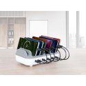 Manhattan 102766 ładowarka do urządzeń przenośnych Telefon komórkowy, Smartfon, Tablet Biały, Szary Prąd przemienny Szybkie łado
