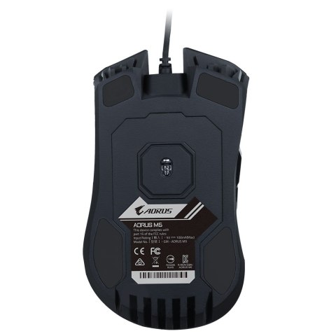Gigabyte AORUS M5, mysz do gier, USB, optyczna, do 16000 DPI