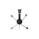 Kensington K33065WW słuchawki/zestaw słuchawkowy Przewodowa Opaska na głowę Biuro/centrum telefoniczne USB Typu-A Czarny