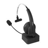 LogiLink BT0059 słuchawki/zestaw słuchawkowy Bezprzewodowy Opaska na głowę Biuro/centrum telefoniczne Bluetooth Podstawka do ład