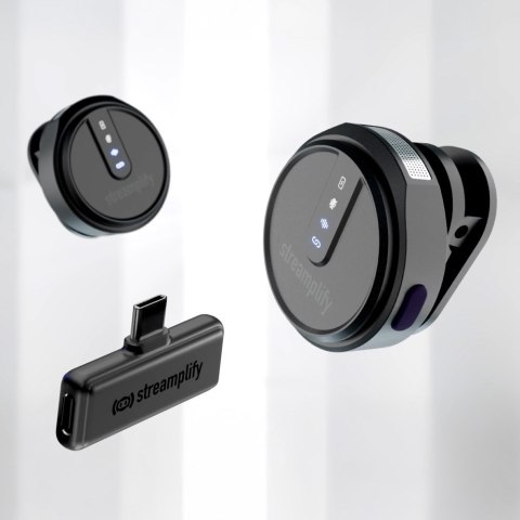 Streamplify MIC GO Czarny Mikrofon przypinany