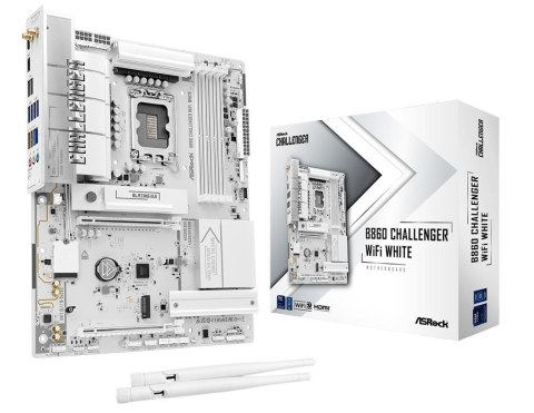 ASRock B860 Challenger WiFi White, 1851 ATX HDMI/USB-C DDR5
