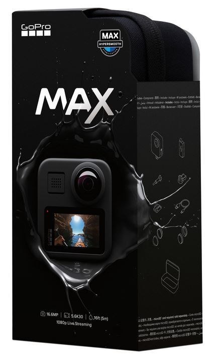 GoPro MAX aparat do fotografii sportowej 16,6 MP 5K Ultra HD Wi-Fi