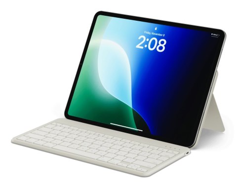 Satechi OntheGo QWERTY Angielski Bluetooth Piaskowy