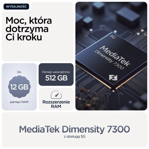 Smartfon Motorola moto g86 5G 16,9cm (6.67") Dual SIM Android 15 USB Type-C 8GB 256GB 5200mAh Ciemny Niebieski