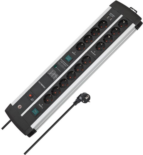 Brennenstuhl listwa zasilająca PPL Duo 14x 3m 2xUSB