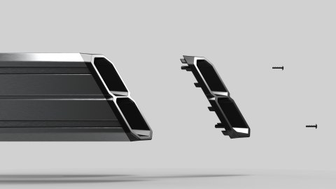RES-TECH Smart Cockpit, mit universellen Halterungen - grau