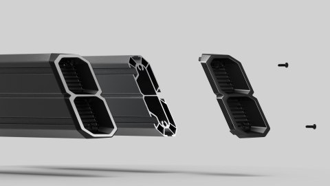 RES-TECH Smart Cockpit, mit universellen Halterungen - grau