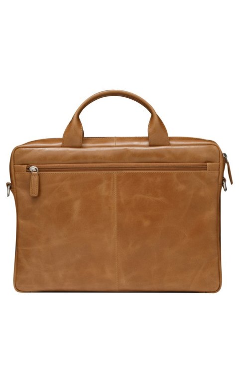 Torba skórzana dbramante1928 Amalienborg z paskiem na ramię oraz kieszenią na laptop 15" (tan)