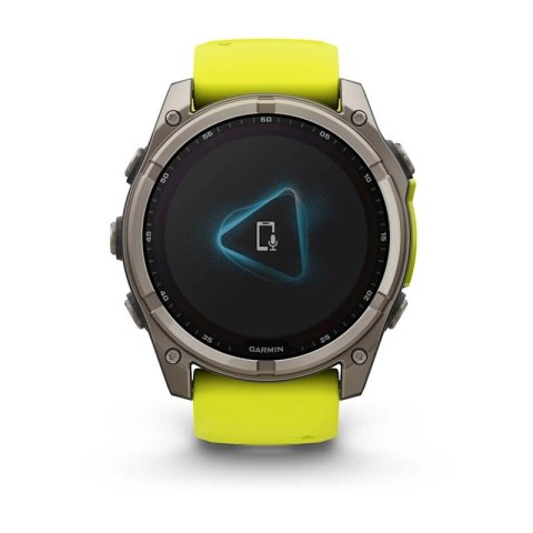 Zegarek Garmin Fenix 8 Solar Sapphire Titanium, 51mm Yellow