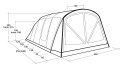 Outwell Florida 6 Air 6 os. Zielony Namiot tunelowy