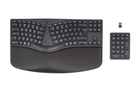 Klawiatura HP 960 Ergonomic Wireless Keyboard bezprzewodowa czarna 37E755AA