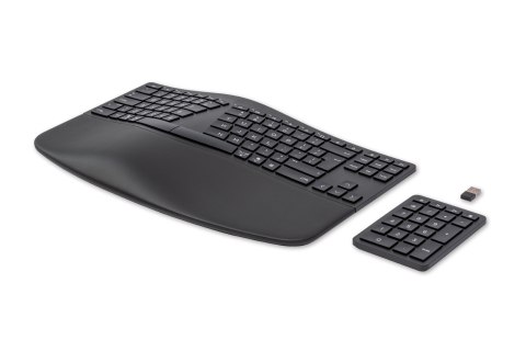 Klawiatura HP 960 Ergonomic Wireless Keyboard bezprzewodowa czarna 37E755AA