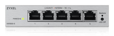 Switch Zyxel GS1200-5V3 5p Managed Gigabit