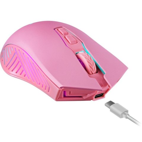DEFENDER MYSZ BEZPRZEWODOWA PANDORA GM-502 RF 3200DPI 7P RÓŻOWA 52501