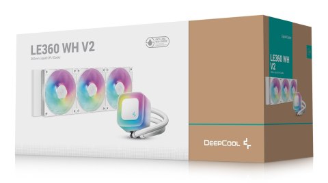 Chłodzenie wodne DeepCool LE360 WH V2