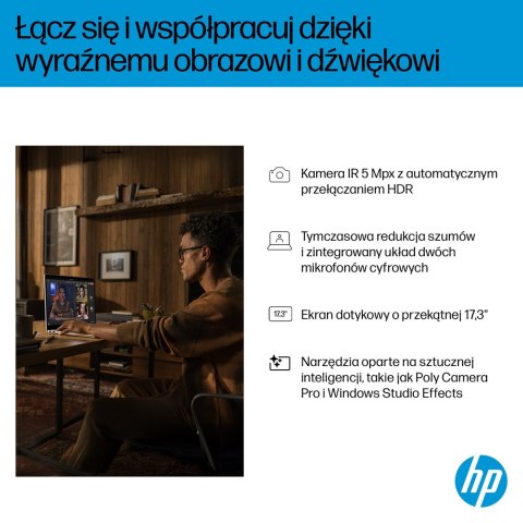 HP OmniBook 7 17-DC0073CL Ultra 7 258V 17.3"FHD Touch 32GB SSD1TB BT BLKB GeForce RTX 4050 6GB Win11 Silver (REPACK) 2Y