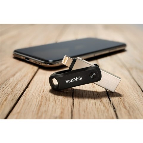 Pendrive SanDisk iXpand GO SDIX60N-256G-GN6NE (256GB; Lightning, USB 3.0; kolor srebrny)