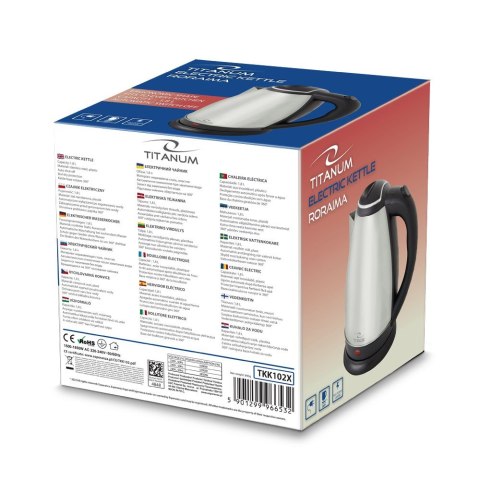 TITANUM CZAJNIK ELEKTRYCZNY RORAIMA 1.8 L INOX TKK102X