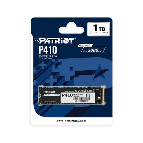 Patriot Viper P410 M.2 PCI-Ex4 NVMe 1.4 1TB 5GB/s