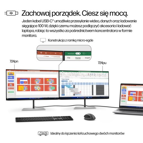 MONITOR HP LED 24"S7 Pro 724pu (8Y2F7AA) 100Hz